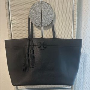 Tory Burch Leather Black Tote
